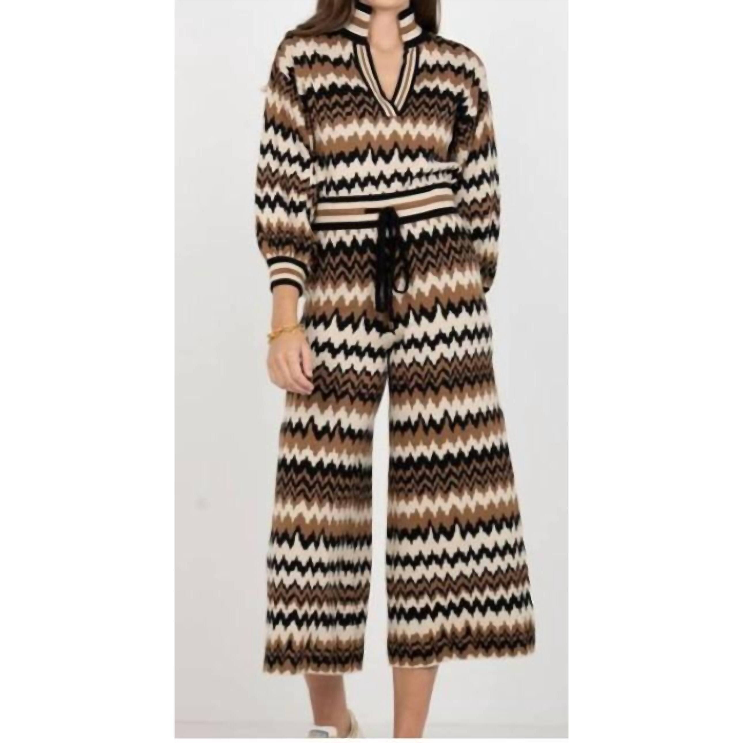 New Emily Mccarthy Teddy Crop Trouser In Brown